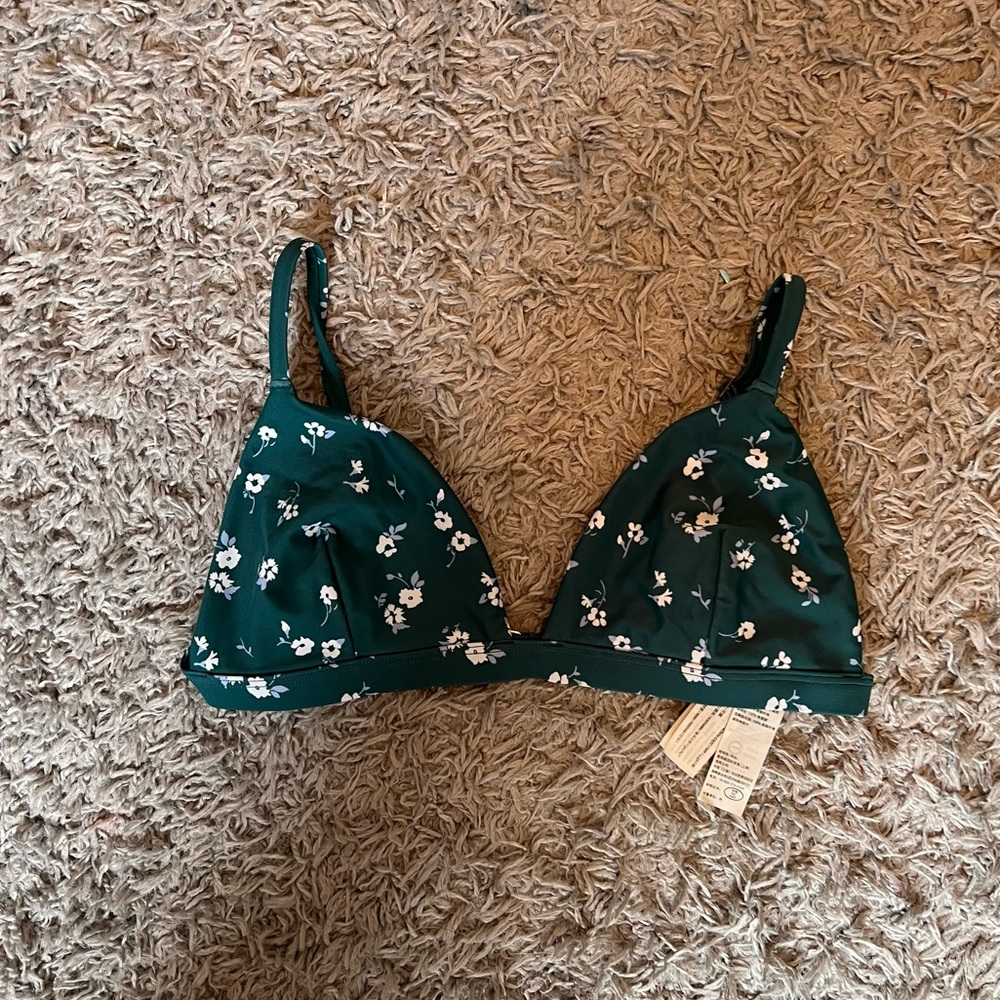 Hollister blue/green bathing suit top